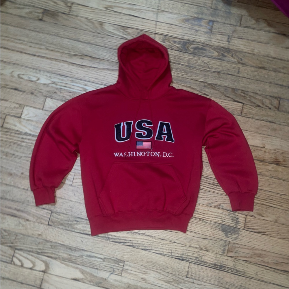 Red Washington USA Hoodie